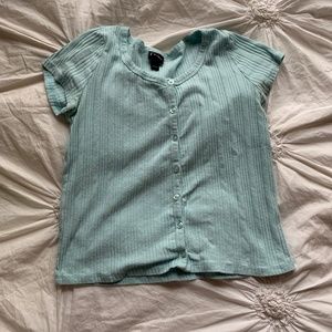 Youth Light Blue Button Up